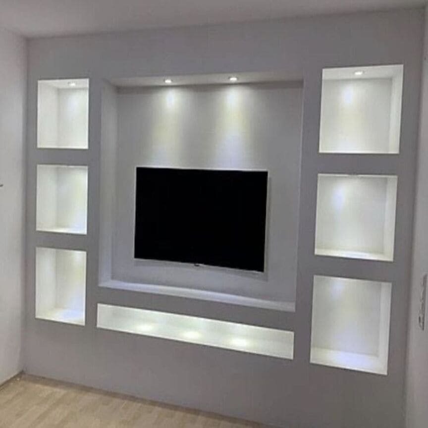 جبس بورد حوائط تلفزيون