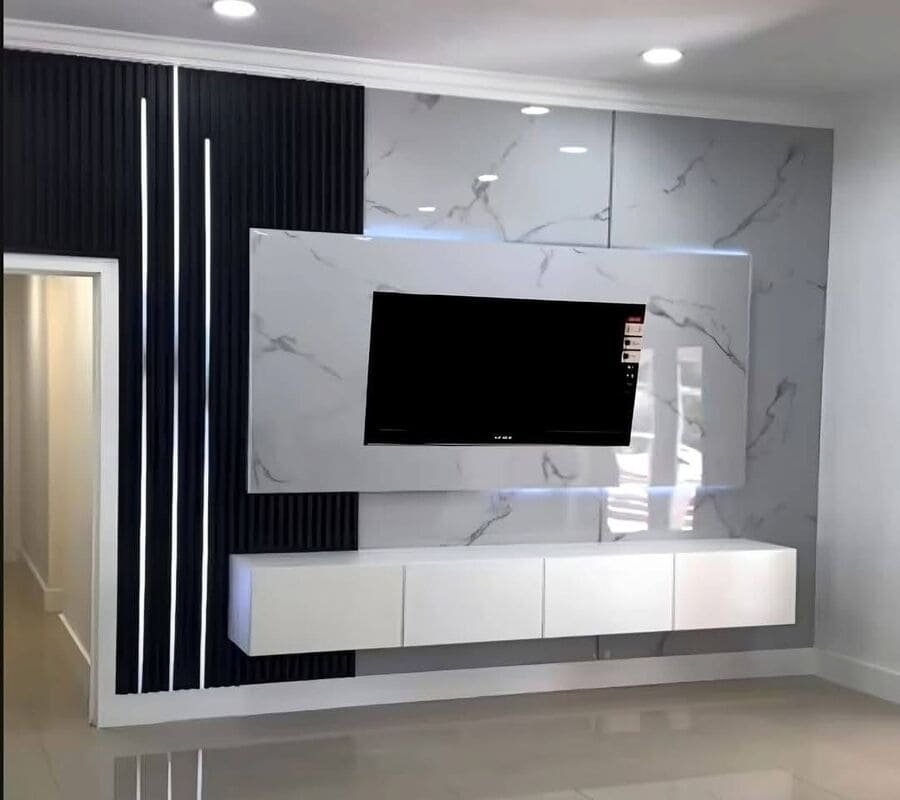 ديكورات شاشات تلفزيون